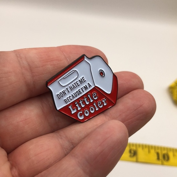 3/$25 “Don’t Hate Me Because I’m A Little Cooler” Cooler lunchbox Small Red - Picture 3 of 4